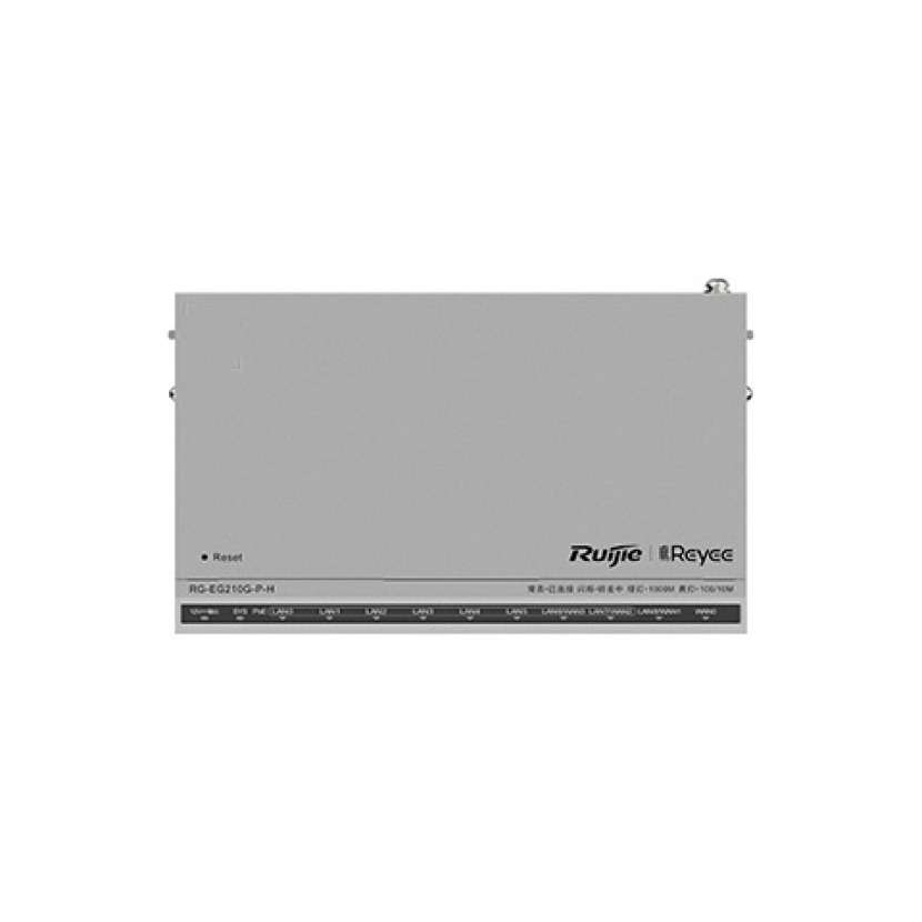 锐捷RG-EG210G-P-H 桌面&弱电箱两用式 10口全千兆 光猫供电 PoE家居网关